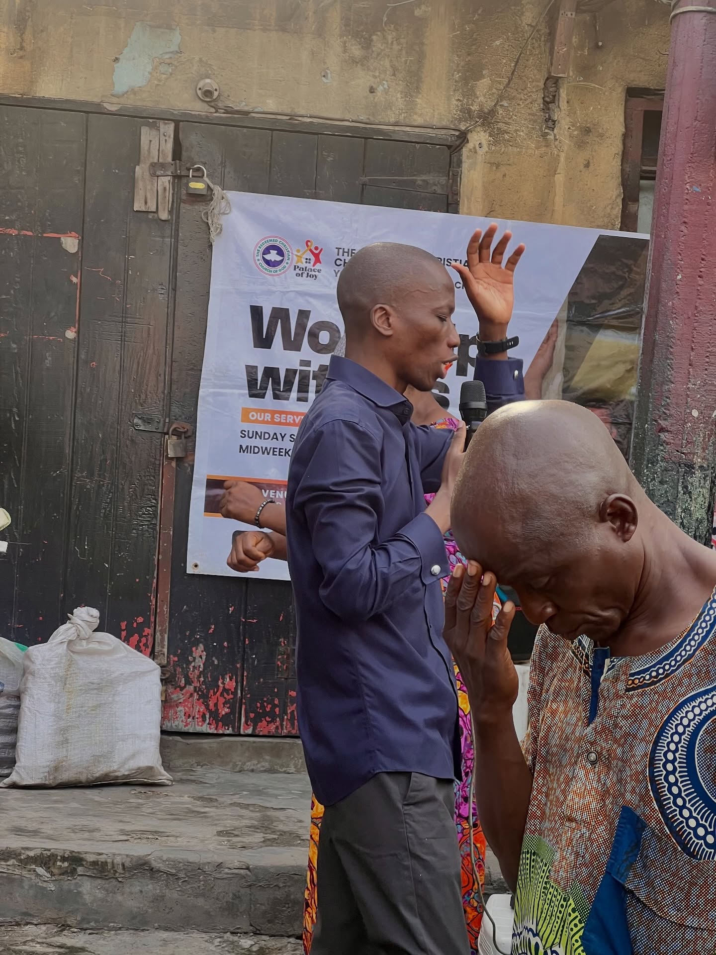 Evangelist preaching